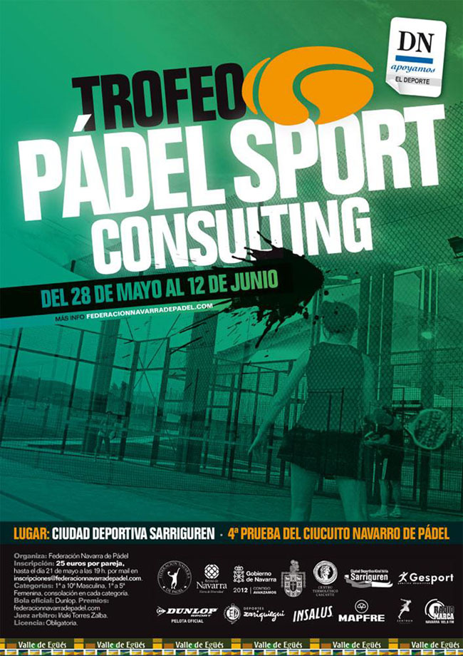 Cuarta Prueba del Circuito Navarro Absoluto de P&aacute;del 2011 - Trofeo Padel Sport Consulting